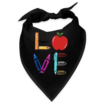 Lehrerin - Bandana - Schwarz - Vorne