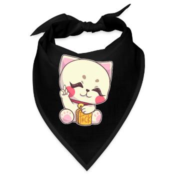 Katze Mittelfinger Stinkefinger Fuck You arrogant - Bandana - Schwarz - Vorne