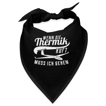 Segelflugzeug Segelflieger Segelflug Geschenk - Bandana - Schwarz - Vorne
