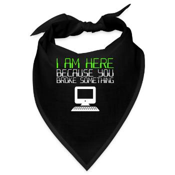 IT Helpdesk It Support - Bandana - Schwarz - Vorne