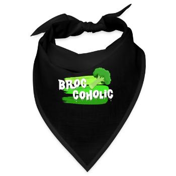 Brokkoli - Bandana - Schwarz - Vorne