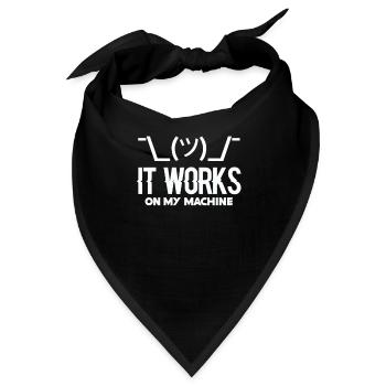 Programmierer Programmieren Coder Code Geschenk - Bandana - Schwarz - Vorne