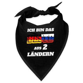 Russland Deutschland Russe Beste 2 Ländern rassia - Bandana - Schwarz - Vorne