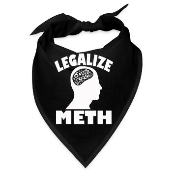 Lustig legalisieren Sie Meth-Spaßdruck - Bandana - Schwarz - Vorne