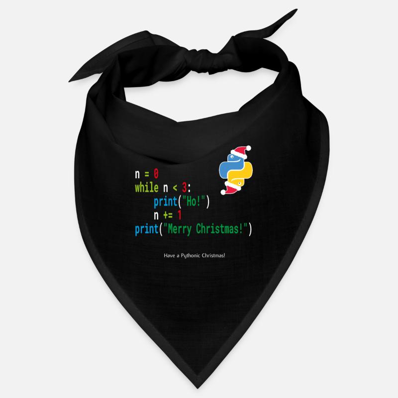 Ho! Ho! Ho! - Merry Christmas -Python Geek Shirt Bandana