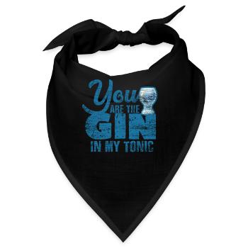 Gin - Bandana - Schwarz - Vorne