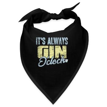 Gin - Bandana - Schwarz - Vorne