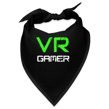 VR Gamer Green - Bandana - Schwarz - Vorne