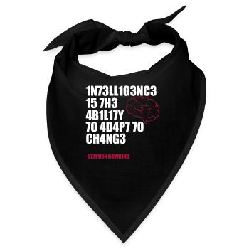 Wissenschaft Intelligent Wissenschaftler Geschenk - Bandana - Schwarz - Vorne
