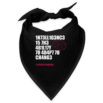 Wissenschaft Intelligenz - Bandana - Schwarz - Vorne