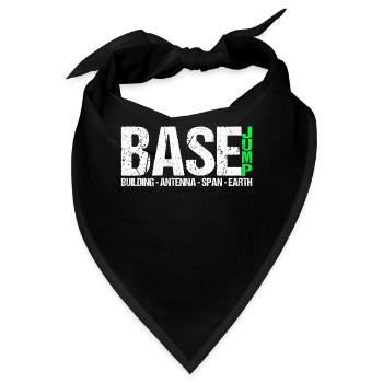 Base Jumping Jump Fallschirm Extrem Sport Jump - Bandana - Schwarz - Vorne