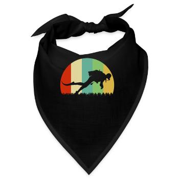 Tauchen Vintage Farben - Bandana - Schwarz - Vorne