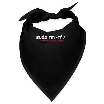 Programmierer Code Informatik Coder Geschenk - Bandana - Schwarz - Vorne