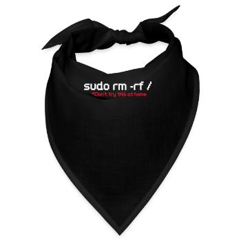 Programmierer - Bandana - Schwarz - Vorne