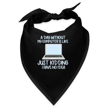 Computer - Bandana - Schwarz - Vorne