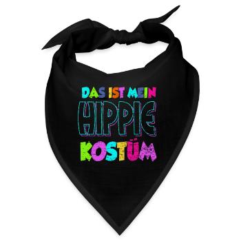 Hippie Kostüm - Bandana - Schwarz - Vorne