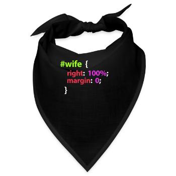 Programmierer - Bandana - Schwarz - Vorne