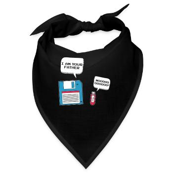 I Am Your Father Lustiger USB Floppy Disk Spruch - Bandana - Schwarz - Vorne