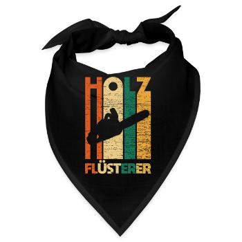 Holz Baumfäller Wald Holz Kettensäge - Bandana - Schwarz - Vorne