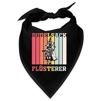 Dudelsack Flüsterer Sackpfeifer - Bandana - Schwarz - Vorne