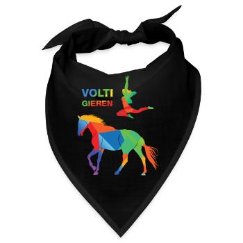 Voltigieren - Bandana - Schwarz - Vorne