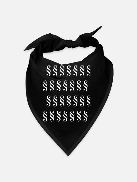 Paragraph Jura Student Anwalt Geschenk § - Bandana - Schwarz
