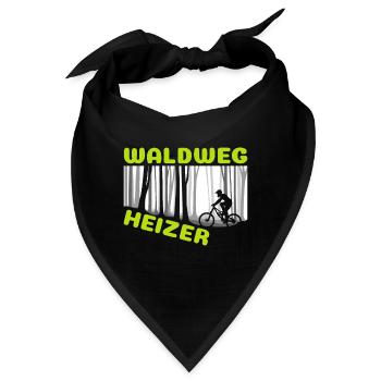 Waldweg Heizer Mountain Biker Und Downhill Fahrer - Bandana - Schwarz - Vorne