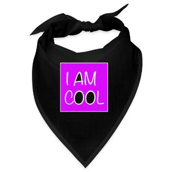 Ich bin cool Mann Männer witz - Bandana - Schwarz - Vorne