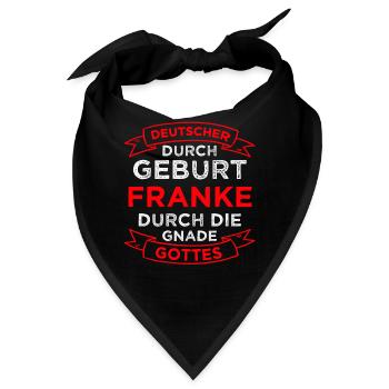 Franken Nürnberg Oberfranken Geschenk - Bandana - Schwarz - Vorne
