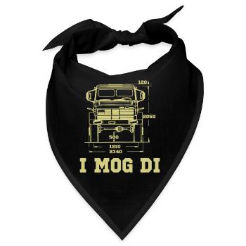 Unimog Gelaendefahrzeug Gelaendewagen - Bandana - Schwarz - Vorne