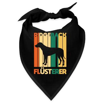 Rhodesian Ridgeback - Bandana - Schwarz - Vorne