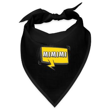 Lustiger Spruch Arbeit Büro Mimimi - Bandana - Schwarz - Vorne