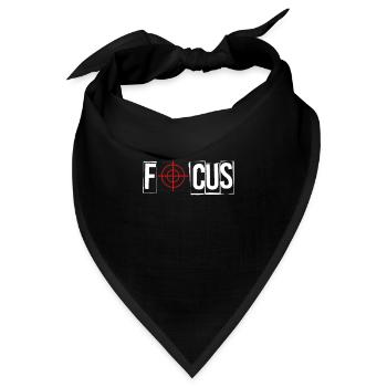 Focus Fadenkreuz Konzentration auf's Wichtige - Bandana - Schwarz - Vorne