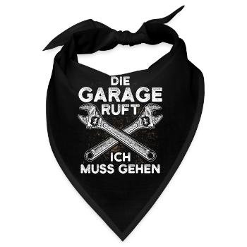 Kfz Mechaniker Autowerkstatt Automechaniker Garage - Bandana - Schwarz - Vorne