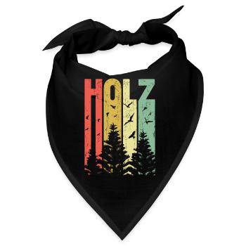Das Holz - Bandana - Schwarz - Vorne