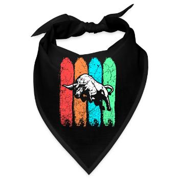 Stier - Bandana - Schwarz - Vorne