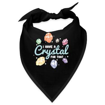 Kristall Kristalle Edelsteine - Bandana - Schwarz - Vorne