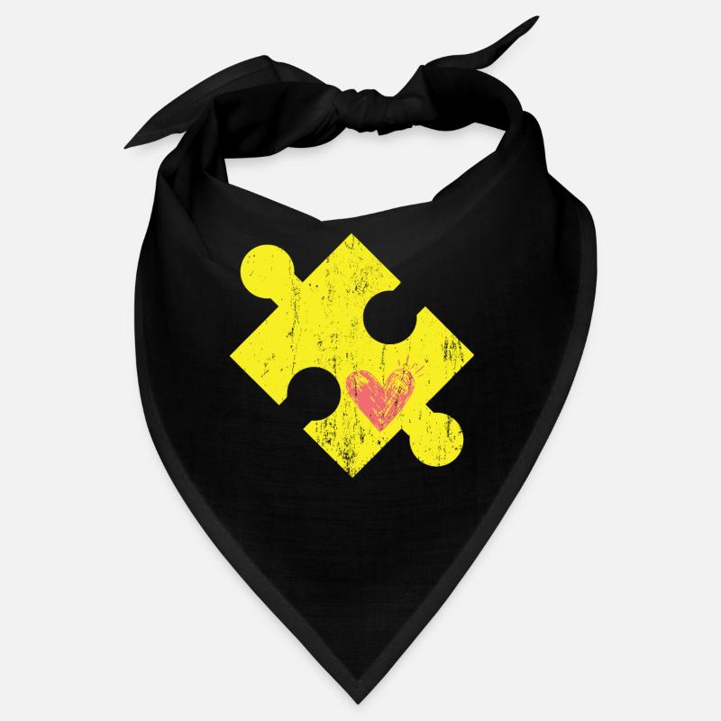 Puzzleteil mit Herz Bandana