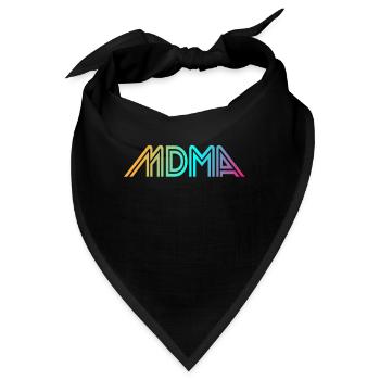 MDMA - Bandana - Schwarz - Vorne