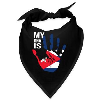 My DNA Is Cuban, Cool Cuba Flag, Cuba Love, Cuba - Bandana - Schwarz - Vorne