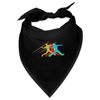 Leichtathletik Speerwerfen - Bandana - Schwarz - Vorne