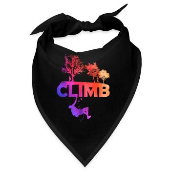 Klettern climb berg - Bandana - Schwarz - Vorne
