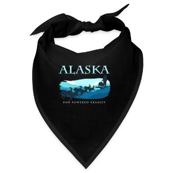 Alaska Hundeschlitten Tour Schlittenhunde Yukon - Bandana - Schwarz - Vorne