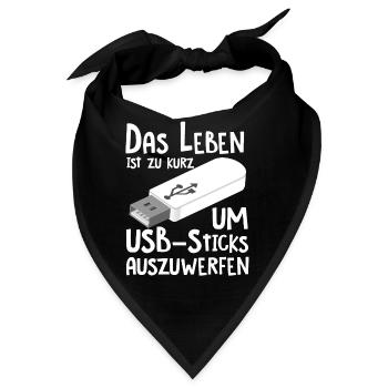 Informatiker Programmierer Student - Bandana - Schwarz - Vorne