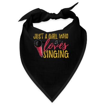 Gesang - Bandana - Schwarz - Vorne