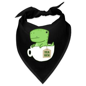 Tea Rex - Bandana - Schwarz - Vorne