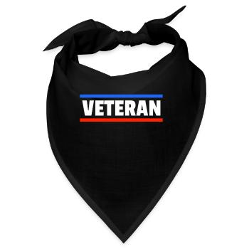 Veteran Usa Amerika Memorial Day - Bandana - Schwarz - Vorne