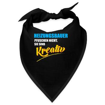 Heizungsbauer Berufe Heizungsbau Installateur - Bandana - Schwarz - Vorne