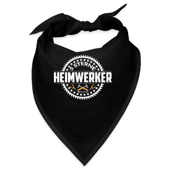 5 STERNE HEIMWERKER - Bandana - Schwarz - Vorne