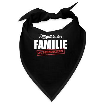 Schwager offiziell in der Familie aufgenommen - Bandana - Schwarz - Vorne